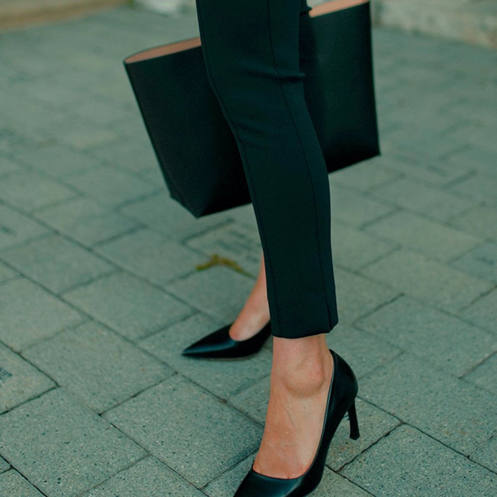 MM La fleur black Scuba pants